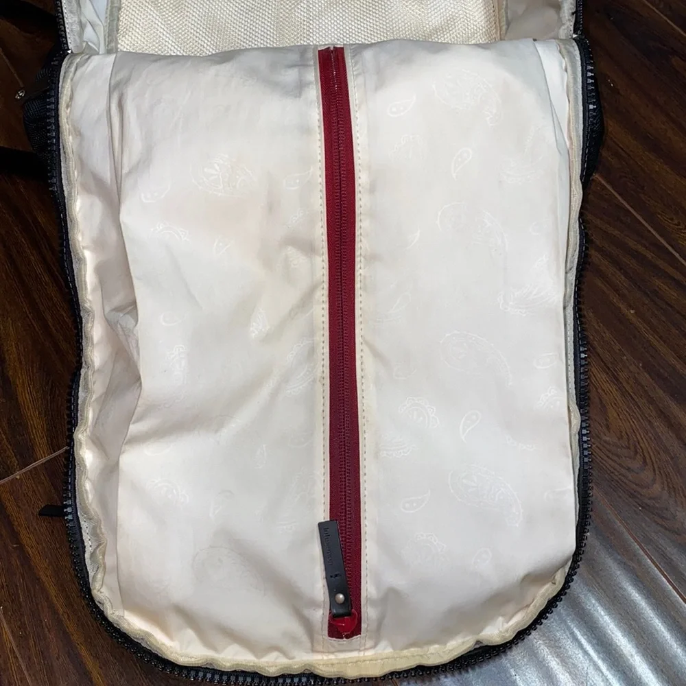 lululemon athletica Navy Backpack. Solid black. Stock picture is with blue trim - Picture 13 of 16